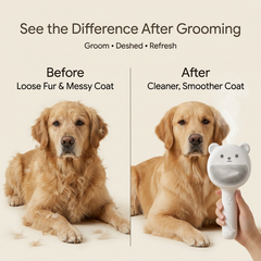 Sheddy™ Steam Grooming Brush for Dogs & Cats